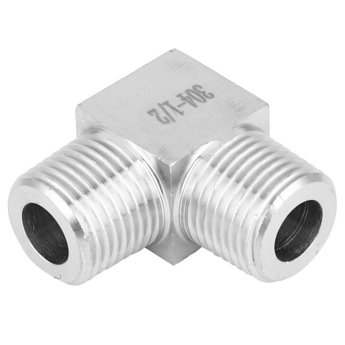Tuyau Acier Inoxydable TAISHER 2 Raccords De Tuyau En Acier Inoxydable à 4 Voies, Raccords Raccord Acier Pour Tuyau