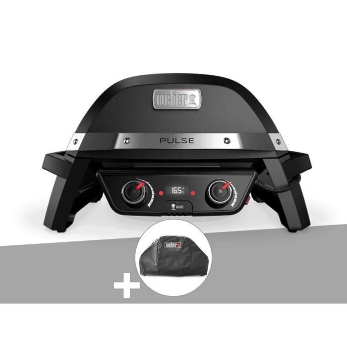 Barbecue électrique Weber Pulse 2000 - A poser - Electrique - 8 personnes - Noir - Technologie iGrill intégrée