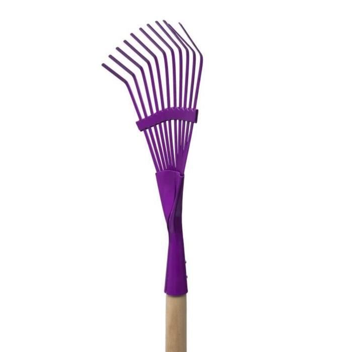 Balai à feuille gazon pour enfant - Windhager - 76cm - Couleur Violet - Mixte