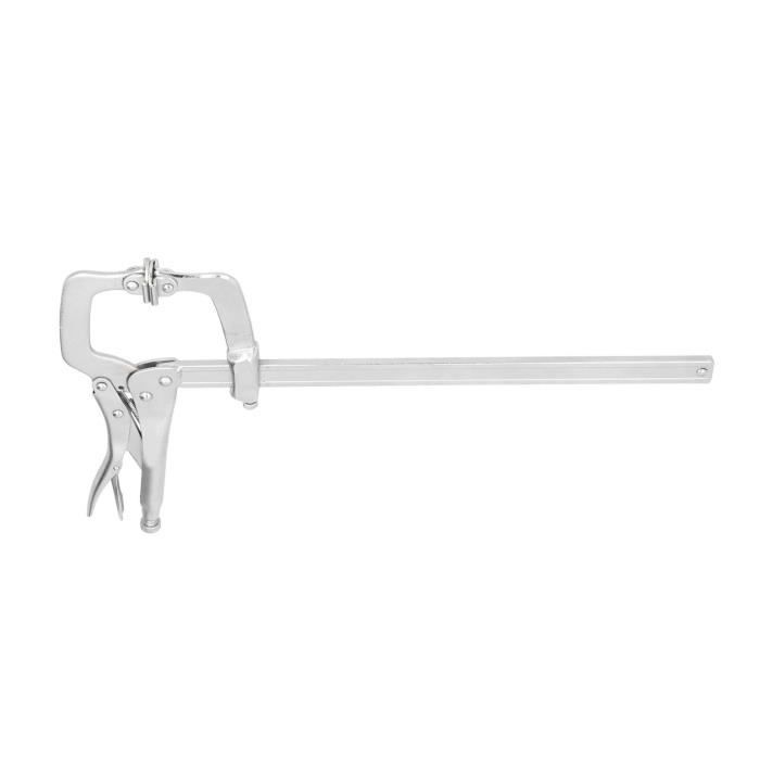 WEDO Pince à étau En Acier Inoxydable Avec Fonction De Serrage Automatique Et Vis De Réglage, Pince Courbée Avec Coupe-fil, Résistante à La Corrosion, Résistante à La Rouille, 10