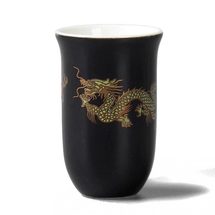 Set De 9 Tasses à Saké En Céramique Avec Pot - Capacité 20 Ml (tasses) Et 250 Ml (pot) - Design élégant Imprimé - Pour Thé, Vin, Décoration