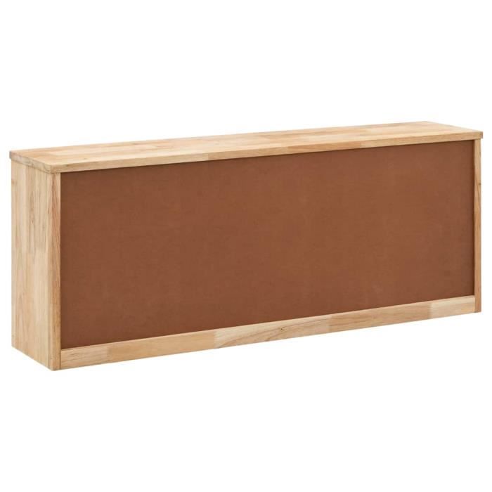 Zerodis Banc de rangement de chaussures 94x20x38cm Bois massif de noyer RE388