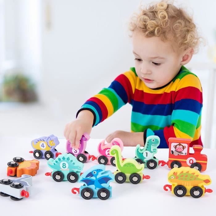 Kits de construction de Train en bois pour enfants, jouets pour tout