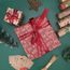 Yuaierchen Lot de 5 rouleaux de papier kraft pour emballage cadeau de Noël 