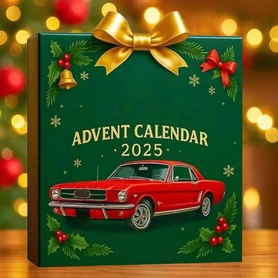 Calendrier De L'Avent 2025 Thème Vélo - 24 Pendentifs Vélo à Accrocher - Design Vintage/modern - Boîte Cadeau Acrylique 26x18x3 Cm - Décoration De Noël