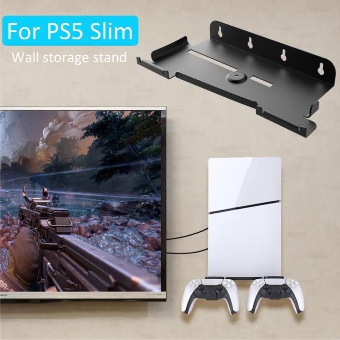 Noir - Support de rangement mural universel pour PS5 Slim, support