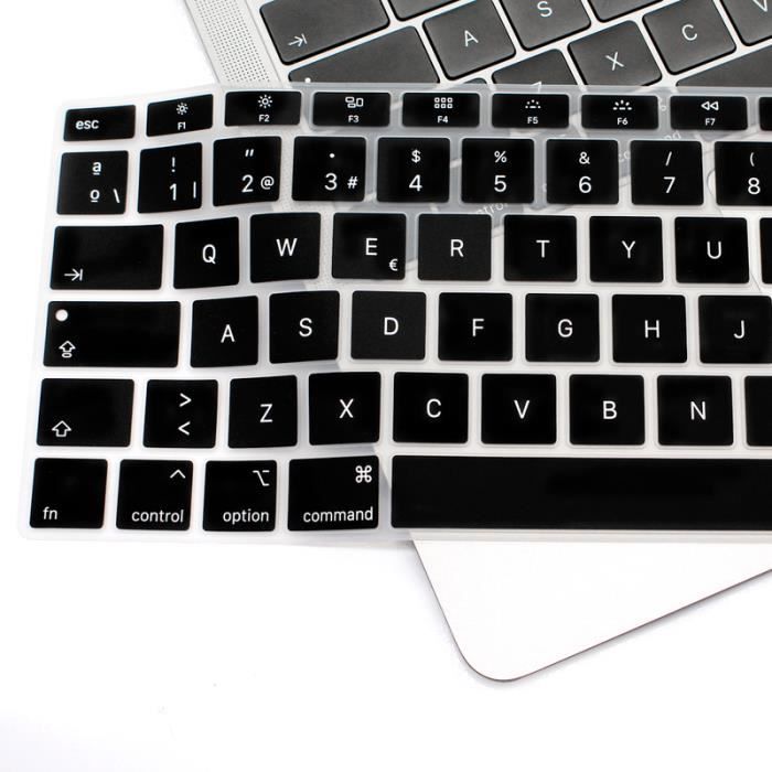 Protecteur Clavier Silicone Transparent - 44,5x13 Cm - Imperméable, Anti-poussière - Pour Bureau, école