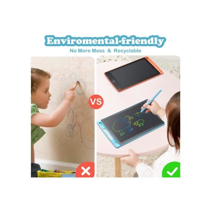 2 Pack Tablette D'écriture Enfants 8,5 Pouces, LCD Ardoise Tablette