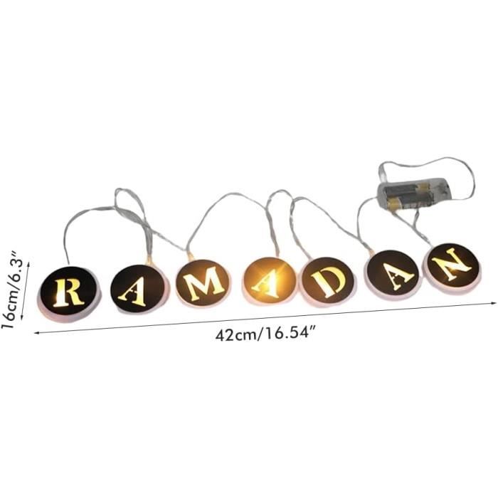 Ramadan Guirlande Lumineuse 10 LED 2M, Décorations de l'Aïd al-Fitr Ramadan Guirlande Lumineuse 10 LED 2M, Décorations de l'Aïd al-Fitr