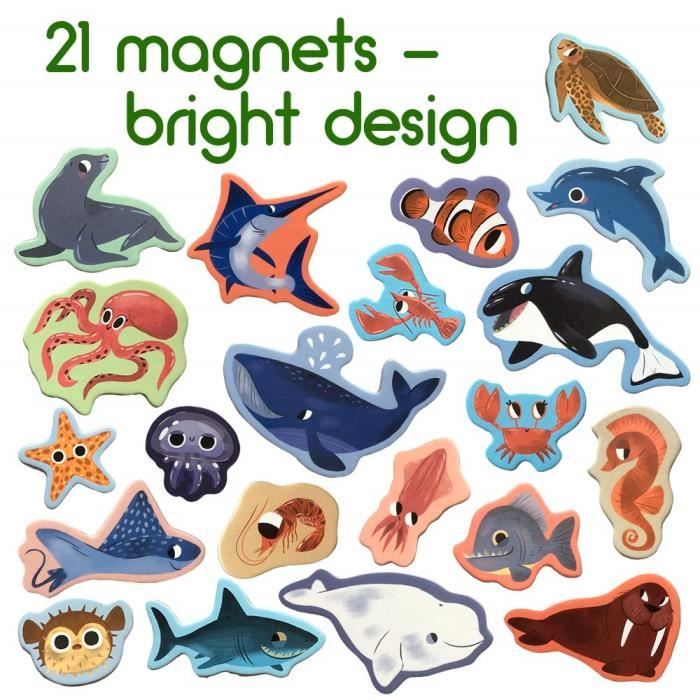 6 x Chat magnet frigo aimant animaux pour enfant - Aimants décoratifs  puissants