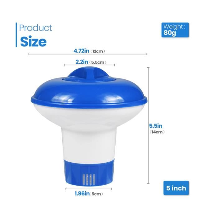 Distributeur Flottant De Produits Chimiques Pour Piscine ALWAYSH - 8