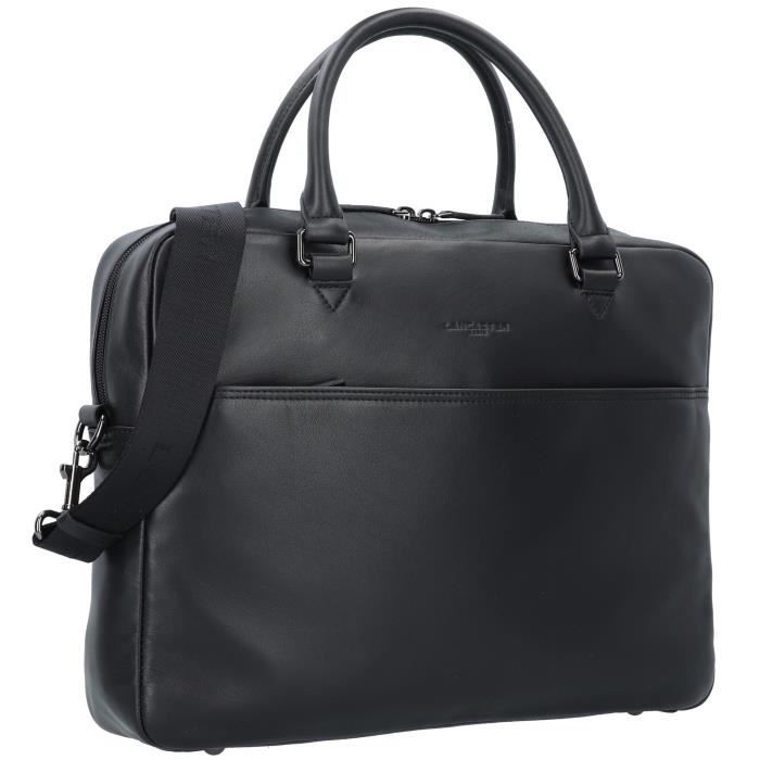 Lancaster Soft Vintage Homme Porte documents Cuir 38 cm Compartiment pour ordinateur portable 320 31 marron 320 31 noir noir Cdiscount Bagagerie Maroquinerie