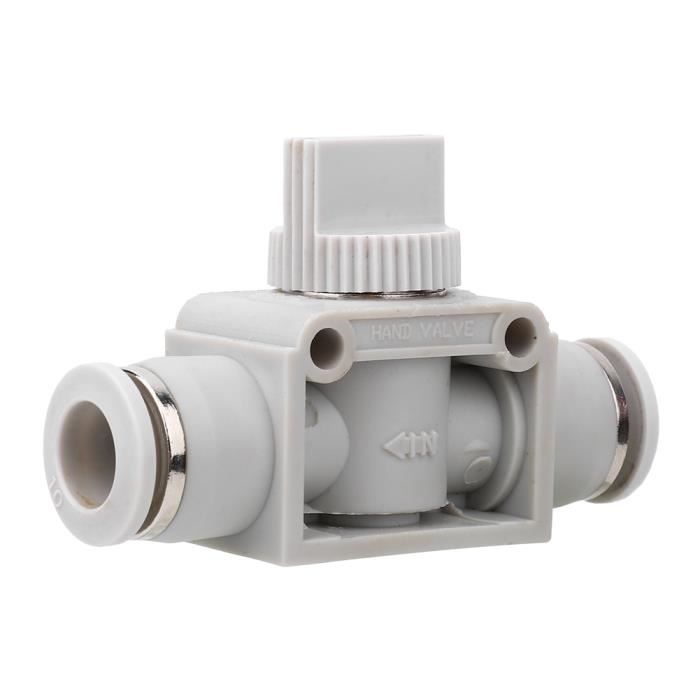 3 Pièces Vanne D'Arrêt Pneumatique 8mm - Connecteur Pneumatique Avec Valve Manuelle