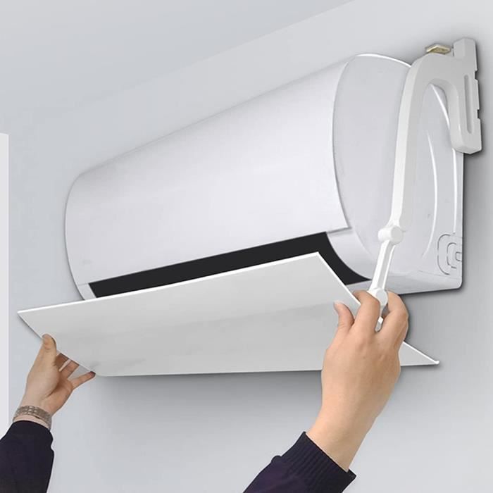 Deflecteur D'air Mural Déflecteur Climatisation Réglable 180° - Blanc Pour Personnes Âgées, Bébés, Femmes Enceintes Redirecteur Air Réglable