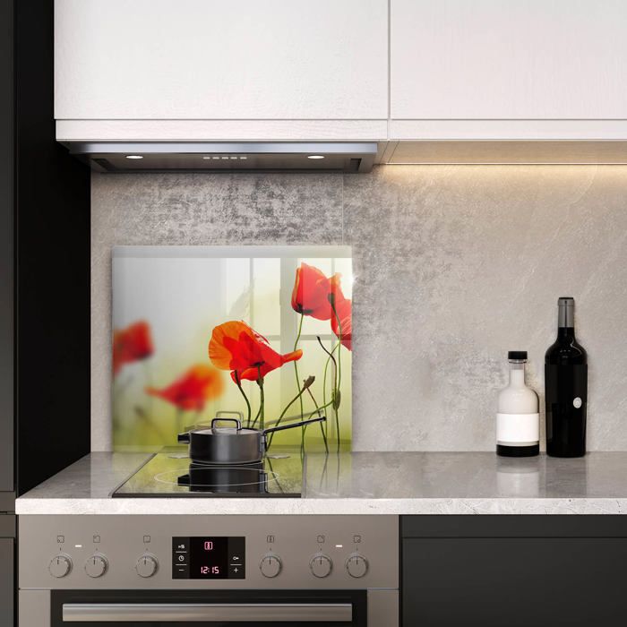 Backsplash for Kitchen Tempered Glass Splashbackt Deco Wall Panel f B 0306 aq a | UK