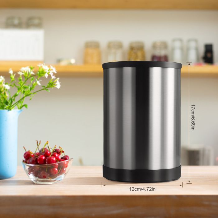 5X(PORTE-USTENSILES DE CUISINE En Acier Inoxydable, Rangement De Couverts D6129 EUR 71,99