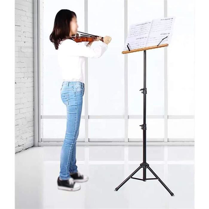 Support De Partition Pliable Réglable Pour Guitare, Violon - Portable
