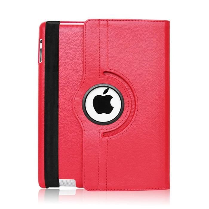 Coque Rotative 360 Rouge pour Apple iPad 6 e génération - 5 e génération -  Housse Etui Protection Fermerture Elastique Phonillico® - Cdiscount  Téléphonie
