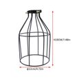 1 PC rétro noir mode Vintage fer Art cage à oiseaux conception abat-jour lampe couverture pour hôtel  LUSTRE - SUSPENSION-3