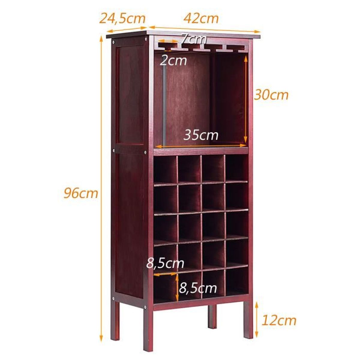 Sélection de Naturel en Bois vin Racks de stockage titulaire 24 To 30 bouteille Capacité