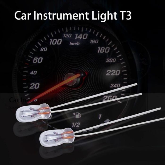 Lot De 20 Ampoules T5 286 12V 1.2W Pour Éclairage Tableau De Bord Voiture - Blanc Chaud - Halogène
