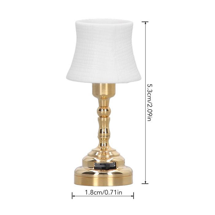 Plafonnier Miniature LED 1:12 Pour Maison De Poupée - Piles Incluses, Style Rétro