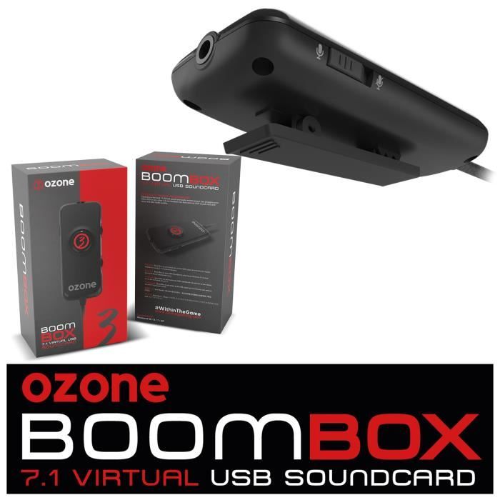 Carte son externe USB 7.1 Ozone Boombox compatible PS4, Switch