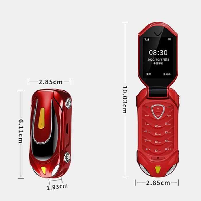 F18 Mini Flip Phone 1,08 pouces Bluetooth Dialer Blacklist Casque mains  libres Carte unique Or - Cdiscount Téléphonie