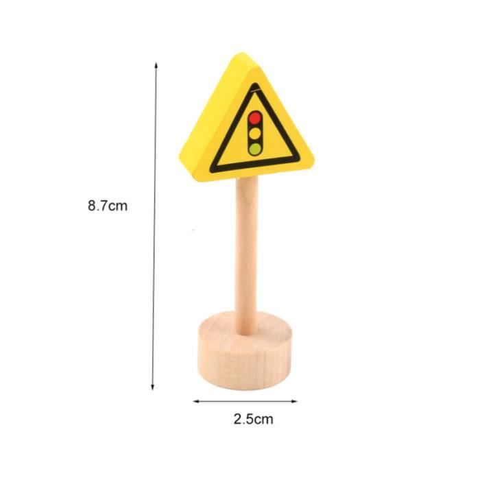 Jouet Panneaux De Signalisation - 5 Pièces Avec Feu Tricolor - Éducatif Pour Enfants - Apprentissage Sécurité Routière