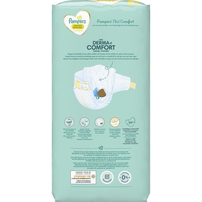 Pampers Premium protection couches taille 1 (2-5kg) 44 couches