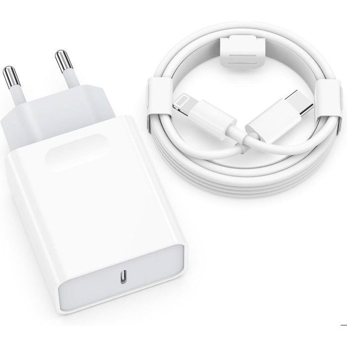 Coffret Complet IPhone 14 Plus : Batterie Externe MagSafe + Coque + Chargeur Induction 20W