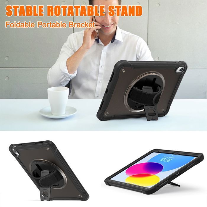 Kit Harnais Strap Bandoulière Tour de Cou - iPad & Tablette 11 à 13