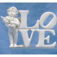 Figurine Ange Love Avec Bouquet De Fleurs