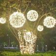 20cm extérieur boule lumières LED LED étanche suspension boule lampe jardin lumière arbre parc  - Modèle: warm white  - MILEDCA14304-0