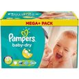 180 Couches Pampers Baby Dry taille 3-0
