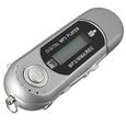 AE31046-8G Cle USB Lecteur Baladeur MP3 Player FM argent-0