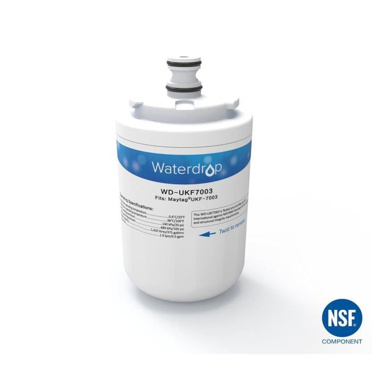 Waterdrop Compatible Filtre Maytag Ukf7003 Réfrigérateur