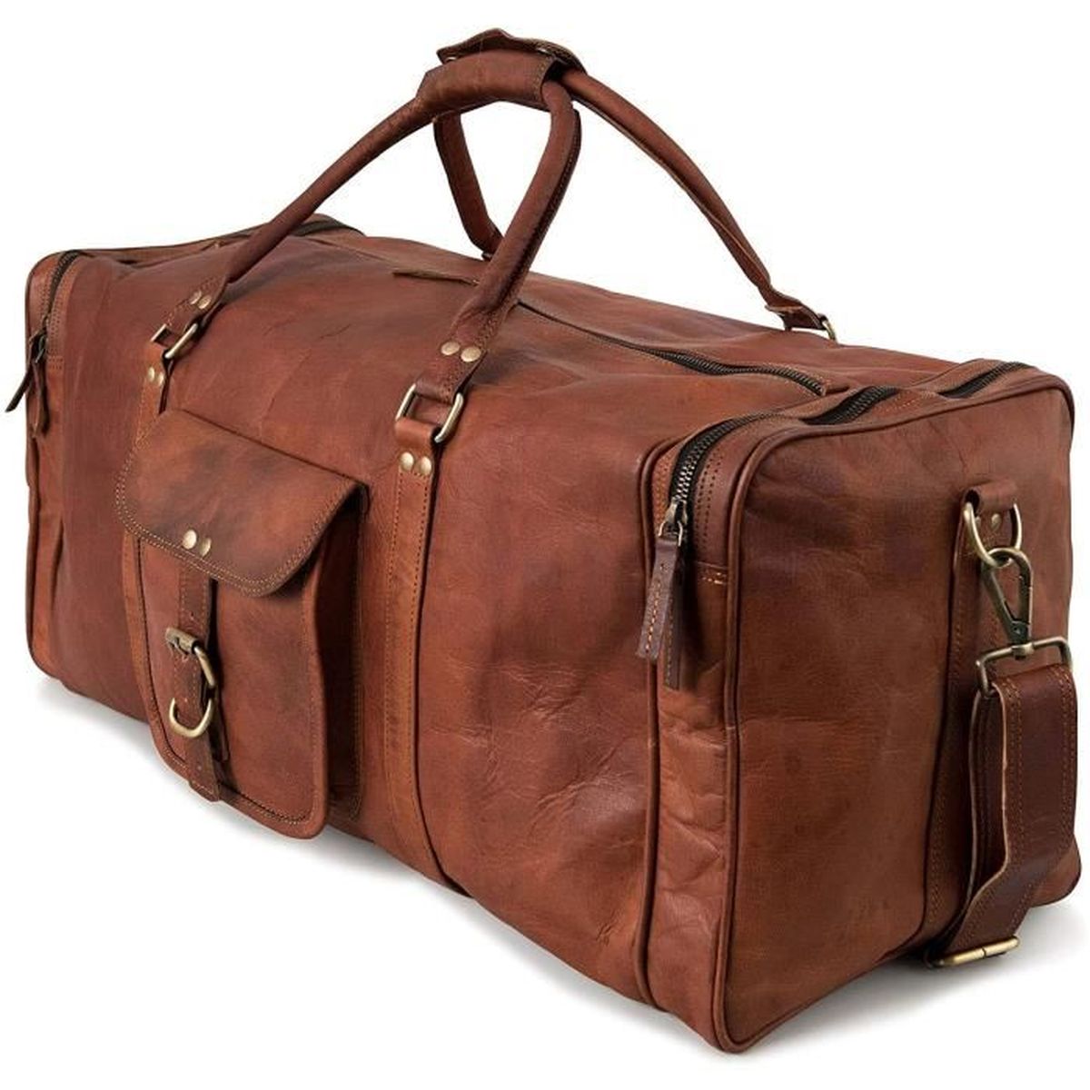 Sacs et bagages Bagages et sacs de voyage Sacs de voyage sac à bagages. Sac de voyage en cuir brun vintage 