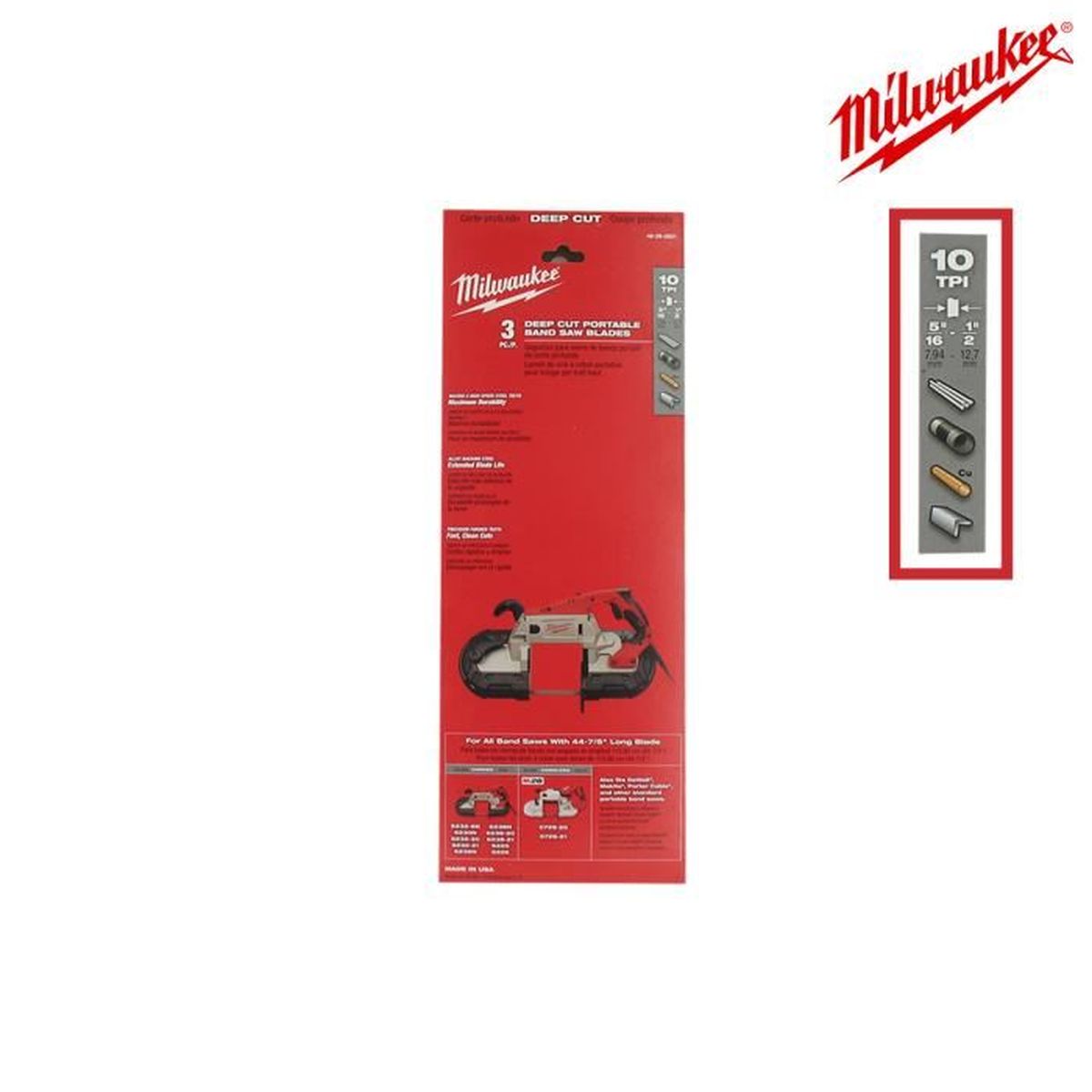 Milwaukee Lot de 2 lames de scie circulaire électrique pour coupe du bois 10 40 dents