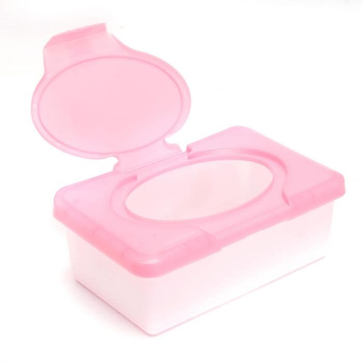 Boîte à Lingettes Portable - Distributeur Réutilisable Pour Lingettes Humides Ou Mouchoirs - Plastique Blanc