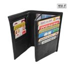 LOLUNA Grand Classique Portefeuille homme en cuir Protection RFID Blocage - idée cadeau Noël, fête, anniversaire - Noir