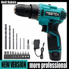 MAWIRON Perceuse Visseuse à Percussion sans Fil 12V TACKLIFE, 17pcs, Outil de Réglage du Moteur Couple 1500mAh