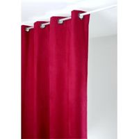 Rideau isolant et obscurcissant uni Rouge 140 x 260 cm