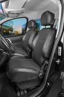 Premium Housse de siège pour VW Crafter 2016- auj., 2 housses de siège avant simples + 2 housses d'accoudoirs