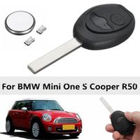 Ywei U 2-Bouton Coque Clé Télécommande Pour BMW Mini One S Cooper R50