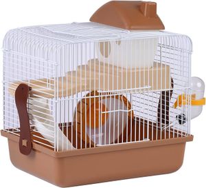 CAISSE DE TRANSPORT CLAPIER-S097 S097 Cage pour hamster avec abreuvoir et mangeoire 30,1x22,2x28,9cm