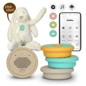 PELUCHE HeeHee - le bouton de conversation qui transforme votre peluche en ami interactif - Alecto - HeeHee + ToyRabbit - Beige