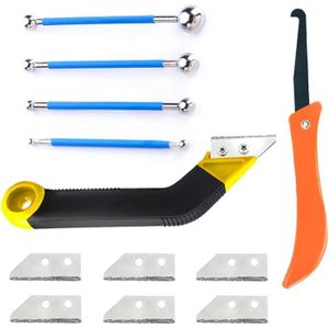 Lot de 9 outils de grattoir à joints - Kit de lissage - Boule en métal -  Outil professionnel 