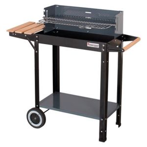 CHARIOT - SUPPORT Barbecue avec plateau à charbon rectangulaire 53 x 27 cm Master Grill