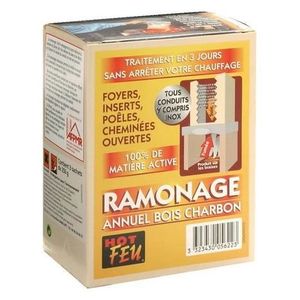 ENTRETIEN CHAUFFAGE KIT RAMONAGE ANNUEL 3X250GR RAMONAGE PAR COMBUSTIO